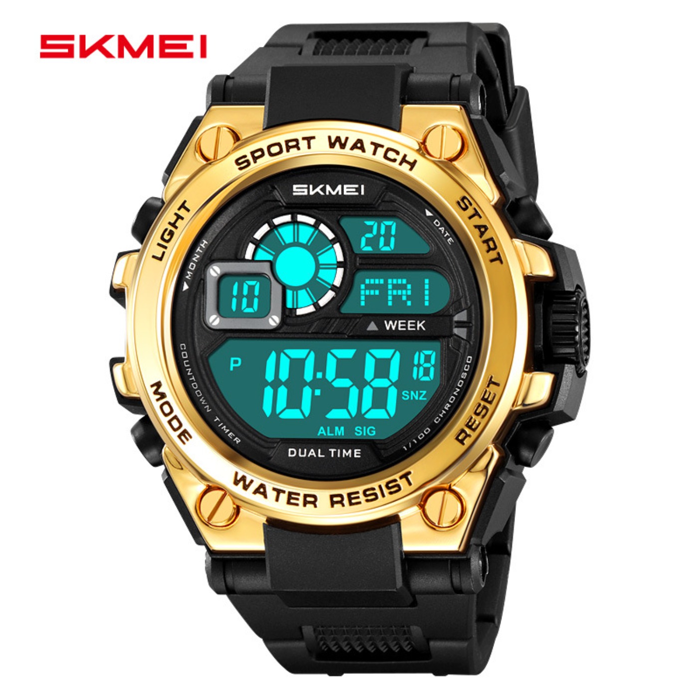 Digital Alarm Clock - Reloj Deportivo Digital LED 2318 Resistente