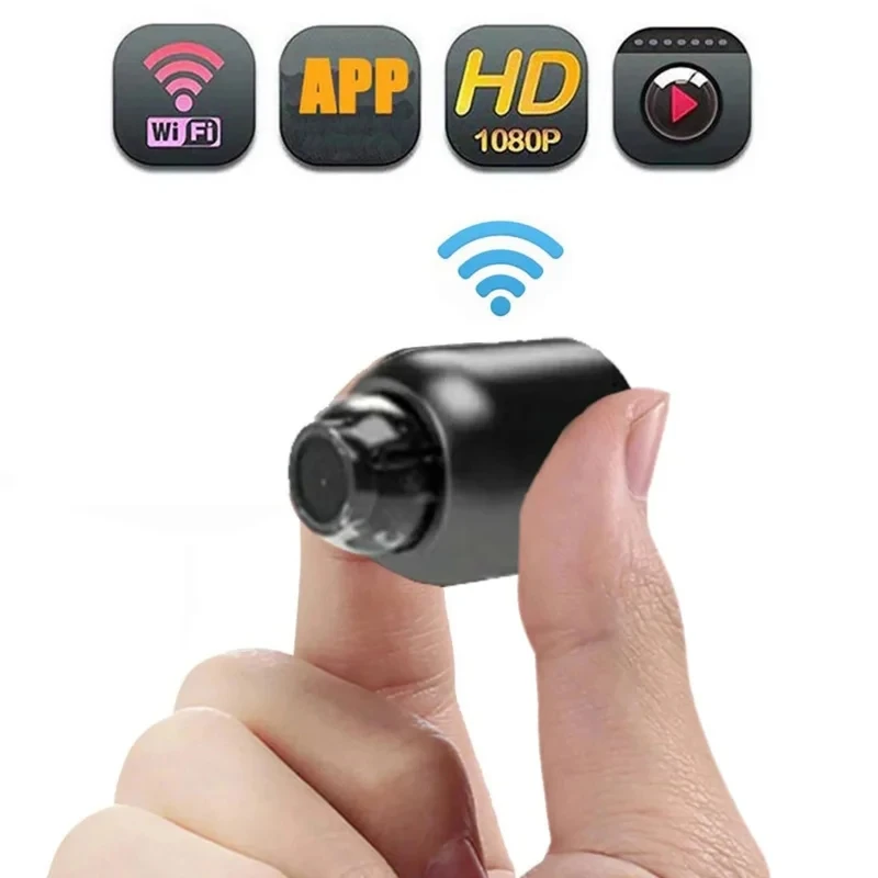 Compact Camera Mirrorless - Mini Cámara HD 1080P WiFi Inalámbrica