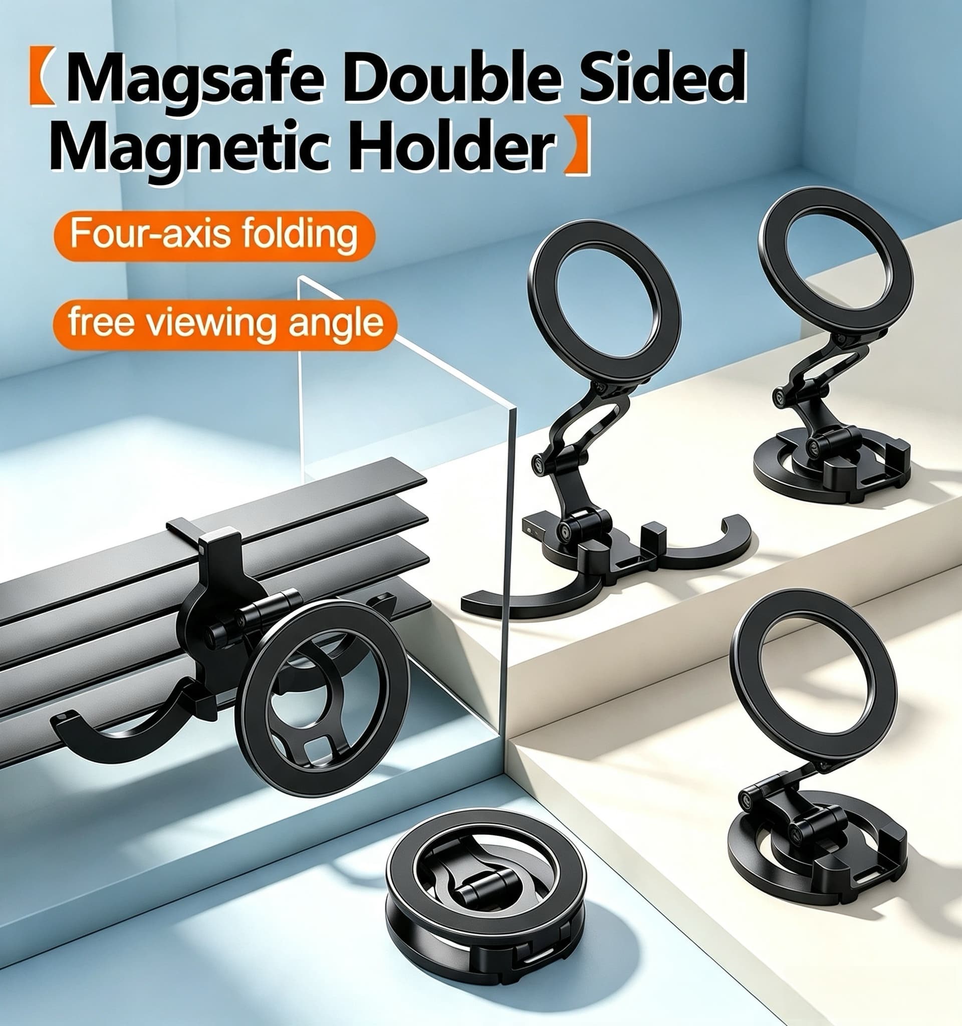 Auto Tracking Tripod - Soporte de Teléfono Magsafe de Doble