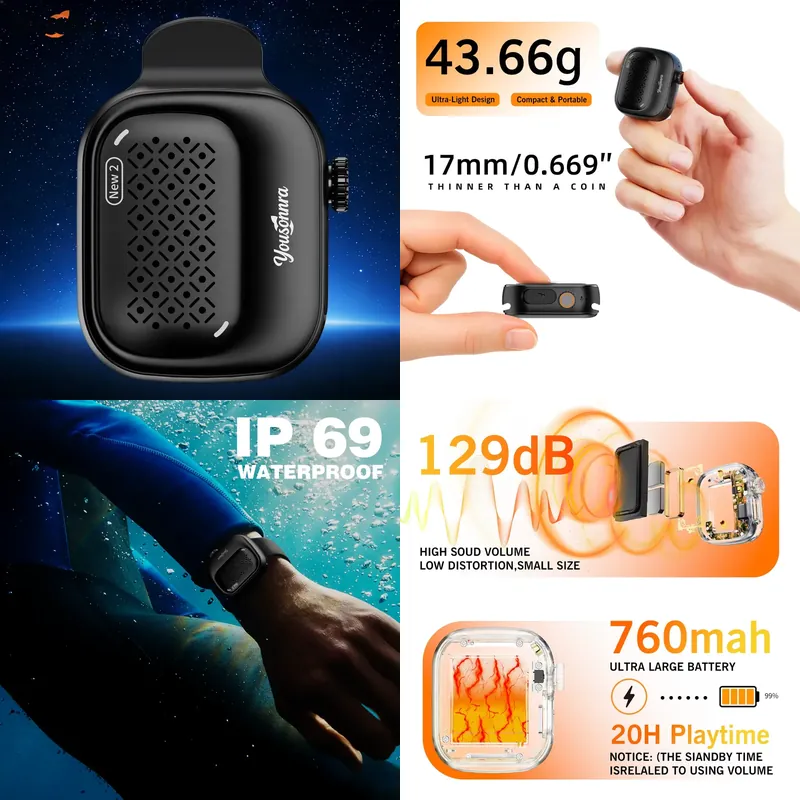 Bluetooth Speaker Waterproof - Altavoz Bluetooth Yousonnra, Altavoz Inalámbrico Portátil