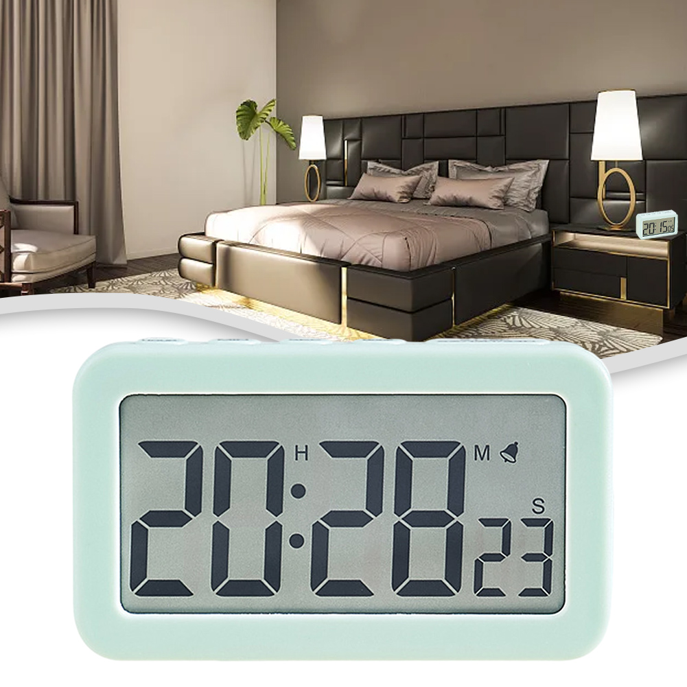 Digital Alarm Clock - Reloj Despertador Digital LED Blanco, Rosa
