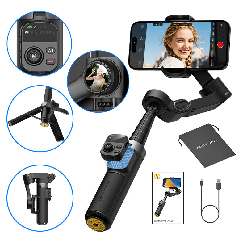 AOCHUAN Smart X3 360 °   Estab - Auto Tracking Tripod reseña y precio