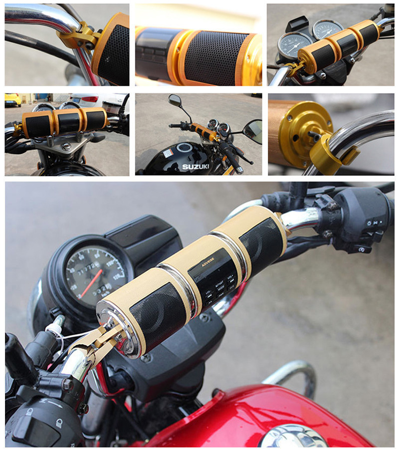 Audio para motocicleta, Radio  - Bluetooth Speaker Waterproof reseña y precio