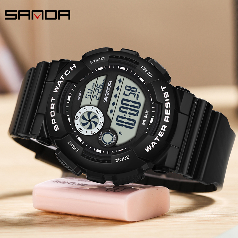 SANDA G estilo moda mujer relo - Digital Alarm Clock reseña y precio